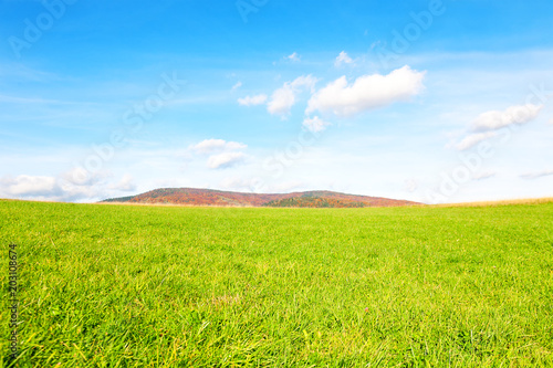 Field  clouds and sky