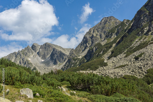Amazing Landscape of Yalovarnika and The Tooth peaks and Begovitsa River Valley, Pirin Mountain, Bulgaria