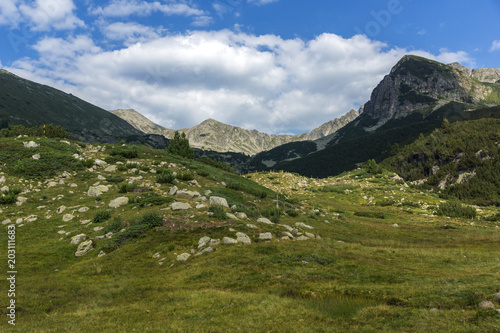 Amazing Landscape of Yalovarnika peaks and Begovitsa River Valley, Pirin Mountain, Bulgaria