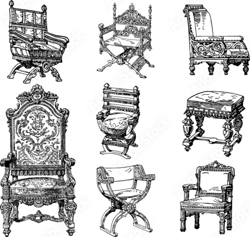 Vector Vintage Chairs Vol2