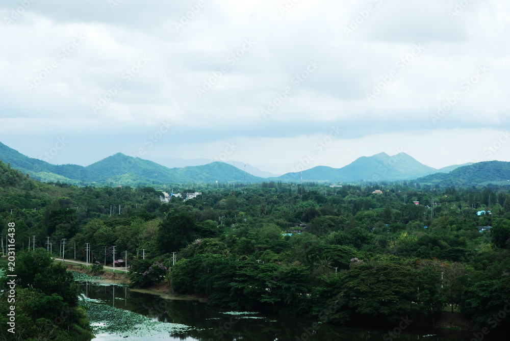 Beautiful Mountain hill in Thailand.