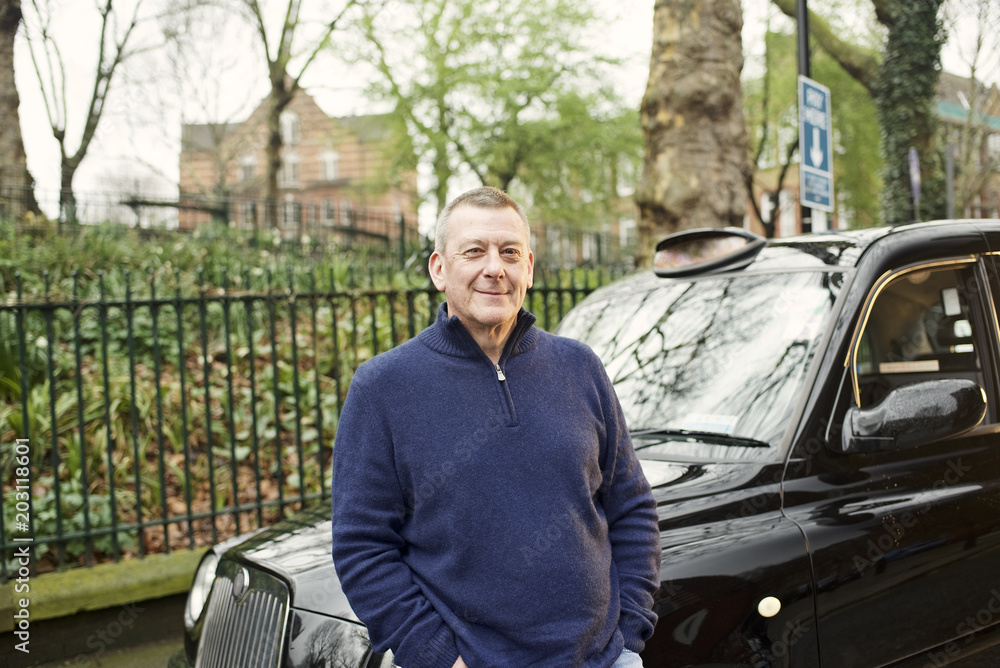 Portrait of a London Black Cab Driver Portrait of a London Black Cab Driver