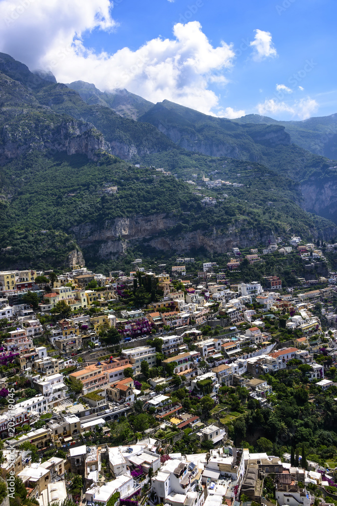 Village of Positano in Italy