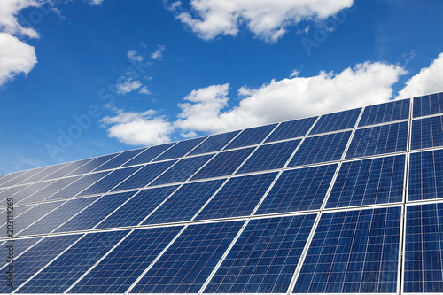 Solar panels, the power of renewable energy