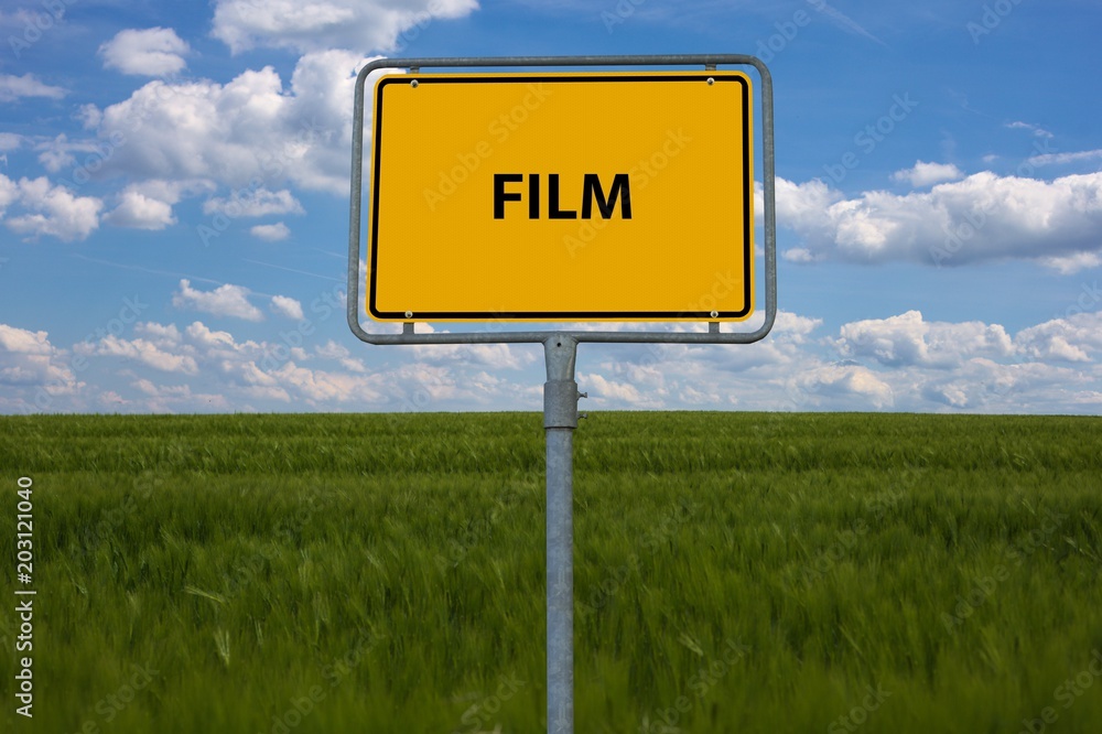 FILM - Bilder mit Wörtern aus dem Bereich FILM, Wort, Bild, Illustration