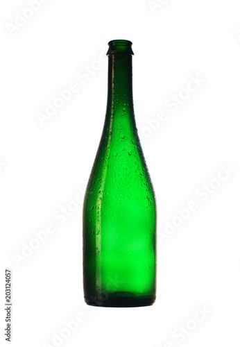zielona butelka po szampanie