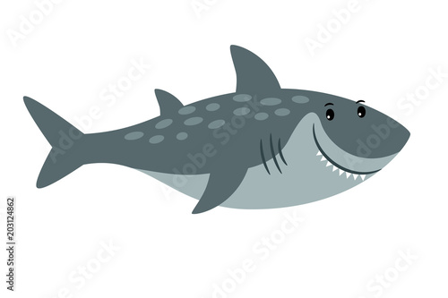 Shark sea animal cartoon icon