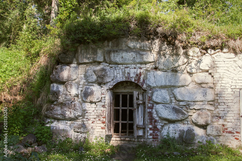 Fototapeta Naklejka Na Ścianę i Meble -  Old ancient underground stone house.
