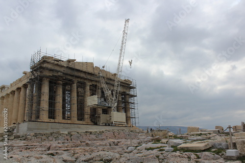 Obras en el Partenon 