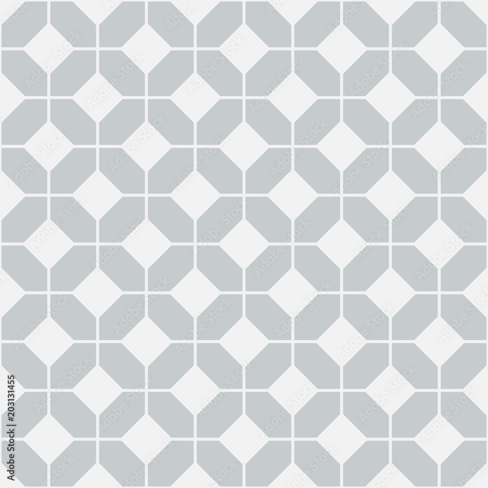 Simple floor tile pattern, abstract geometric seamless background. Portuguese ceramic tiles vector illustration. Simple floor tile pattern, abstract geometric seamless background. Portuguese ceramic tiles vector illustration.
