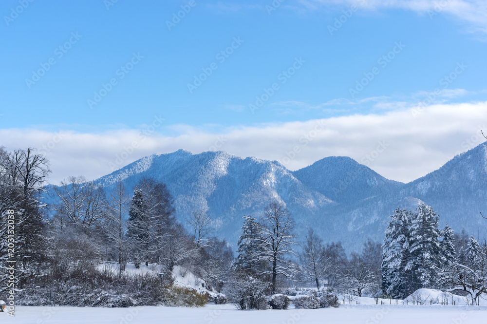 Bavarian winter landscape