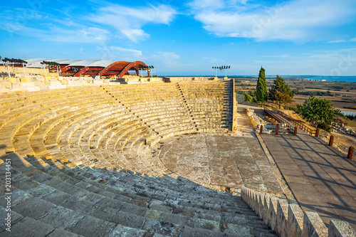 Kourion archaeological site, ruins of ancient town, Cyprus, Limassol district