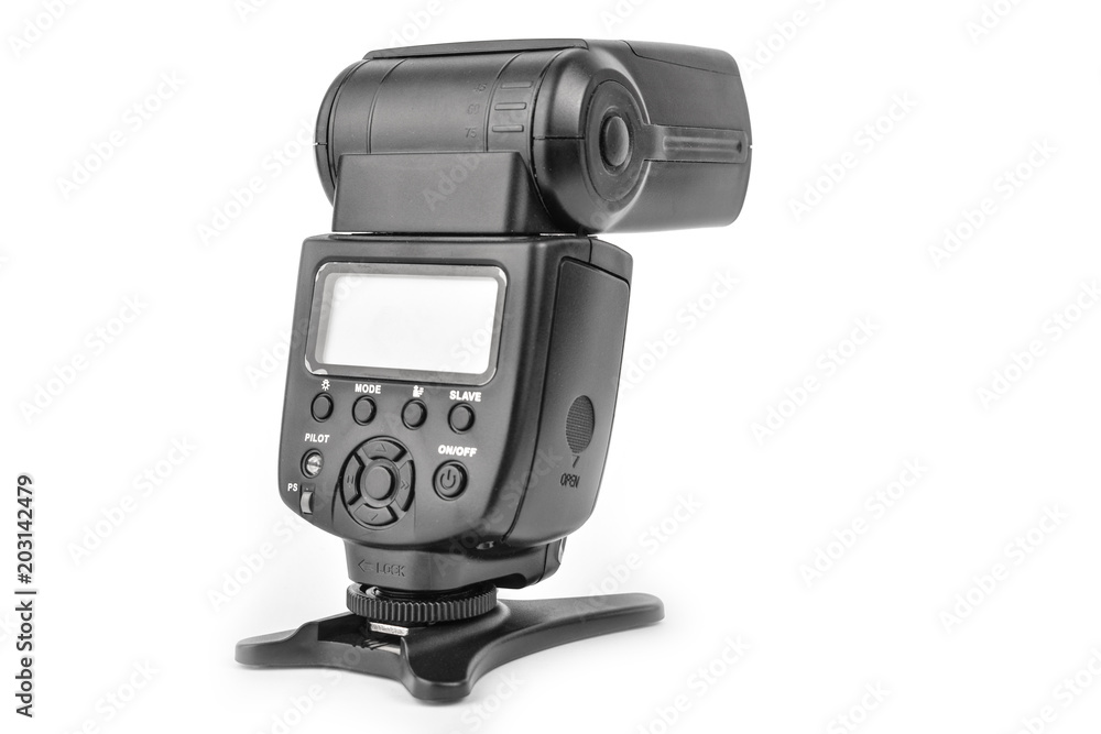 Black camera flash isolate Black camera flash isolate