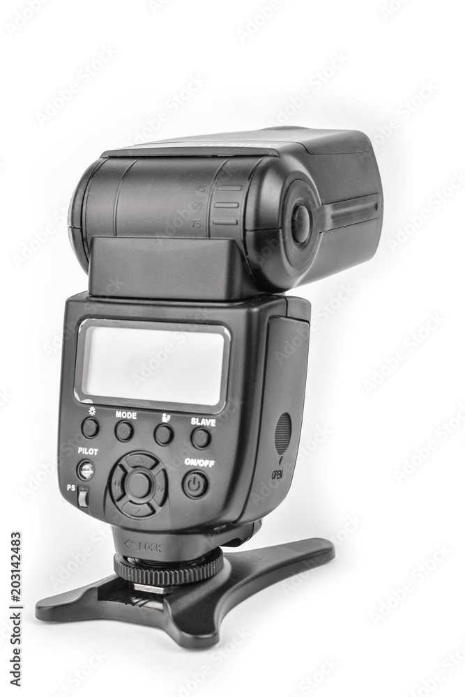 Black camera flash isolate Black camera flash isolate