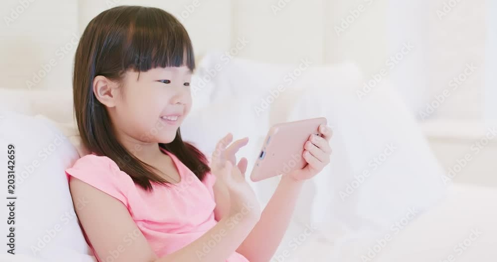 cute girl play phone cute girl play phone