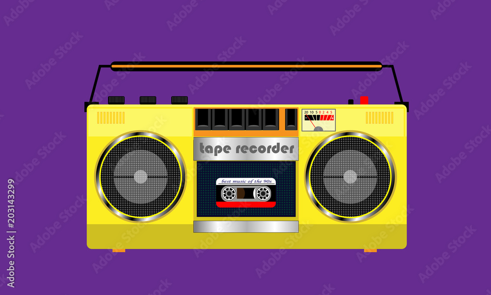 Obraz premium cassette tape recorder