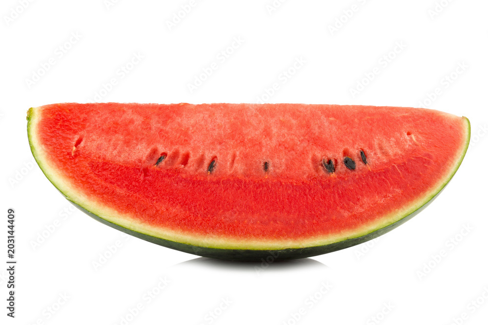 slice of ripe watermelon Isolated on white background