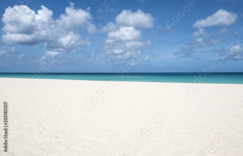 Beautiful Eagle Beach Aruba  Southern Caribbean Island