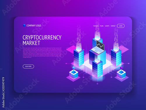 Cryptocurrency market Landing page