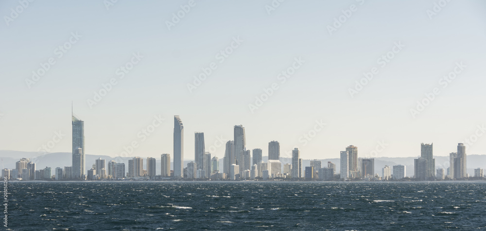 Beautiful horizon of Gold Coast - Australia