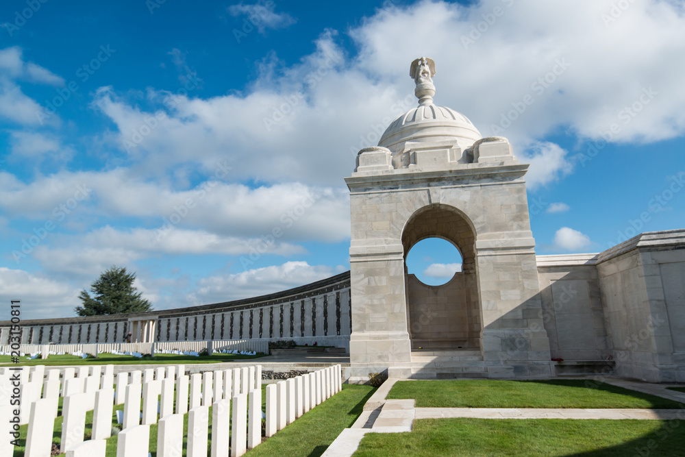 Tyne Cot British WWI cemetery, Ypres Belgium