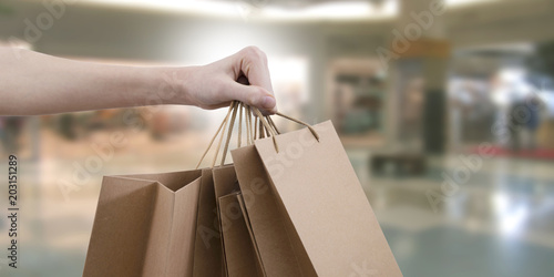 purchases and domestic expenses, shopping bags