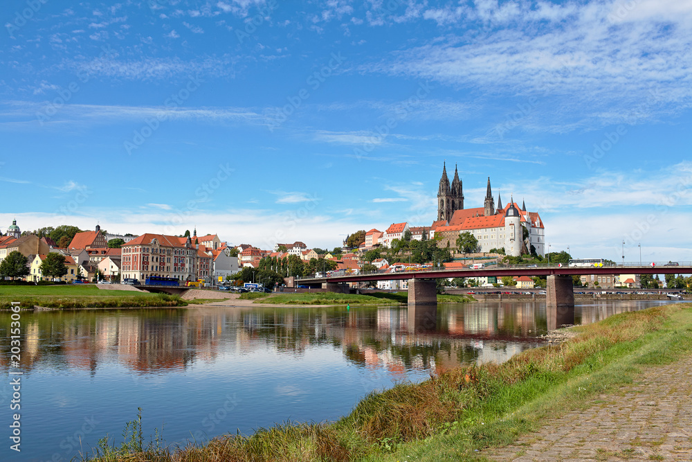 Gothic Meissen Cathedral on the Albrechtsburg Castle, Meissen, Germany Gothic Meissen Cathedral on the Albrechtsburg Castle, Meissen, Germany