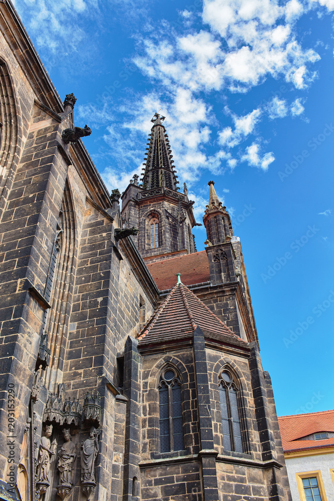 Gothic Meissen Cathedral on the Albrechtsburg Castle, Meissen, Germany