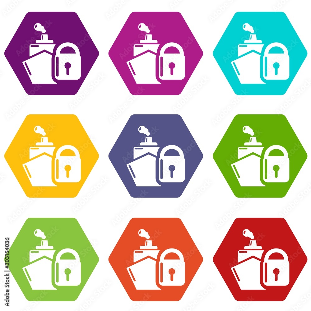 Insurance travel icons 9 set coloful isolated on white for web Insurance travel icons 9 set coloful isolated on white for web