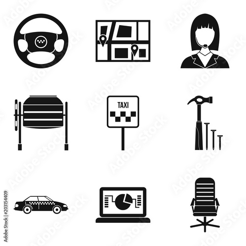 Workroom icons set. Simple set of 9 workroom vector icons for web isolated on white background