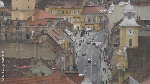 High angle view of Muresenilor street photo