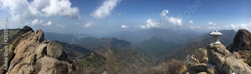 Tableau sur toile Paysage Japonais mont ishizuchi