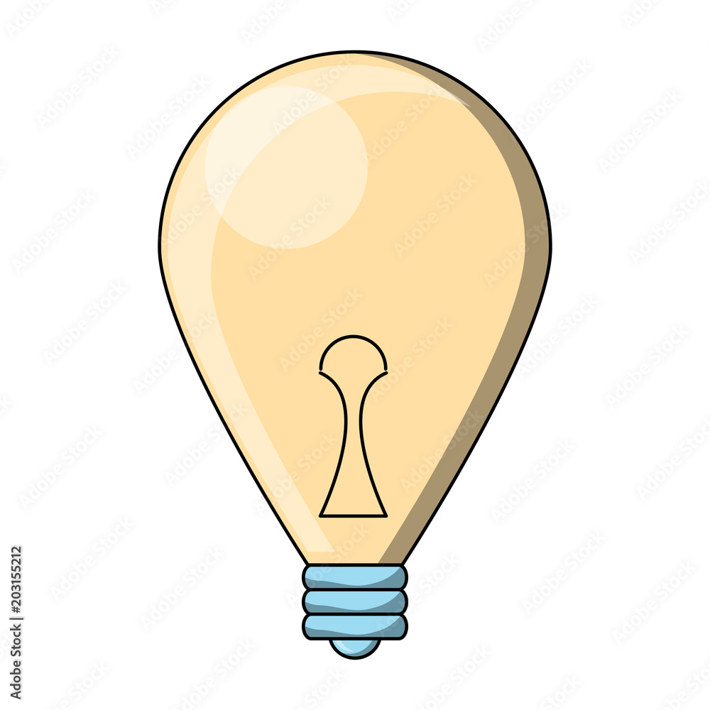 Light bulb icon over white background, colorful design. vector illustration Light bulb icon over white background, colorful design. vector illustration