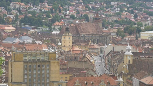 Council Square and Muresenilor street. Brasov photo