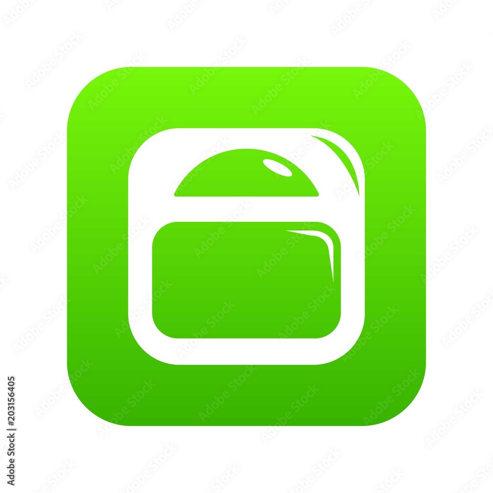 Scale icon green vector isolated on white background Scale icon green vector isolated on white background