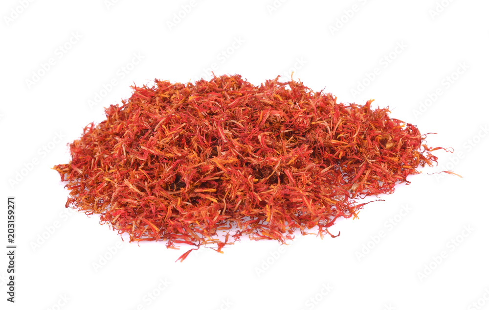 Naklejka premium safflower isolated on white background