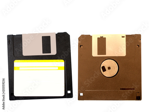 Floppy disk isolated on white background.