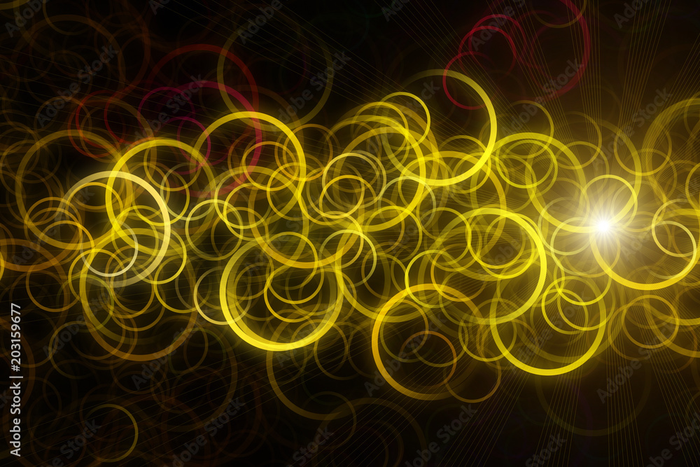 Futuristic circle background design illustration with lights Futuristic circle background design illustration with lights