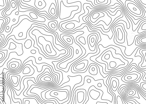 Topographic map backdrop. Conditional geography scheme and the terrain path. ...