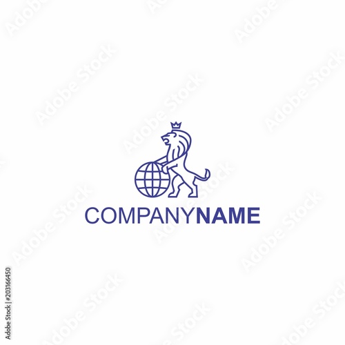 Fototapeta Naklejka Na Ścianę i Meble -  lion logo template