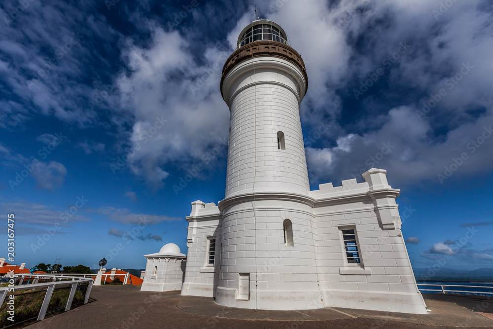 Cape Byron Lighthouse up close. Byron Bay, NSW, Australia
