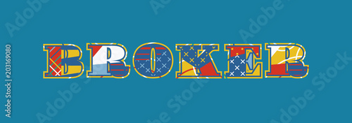 Broker Concept Word Art Illustration