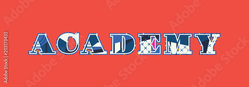 Academy Concept Word Art Illustration