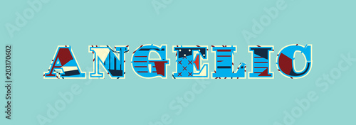 Angelic Concept Word Art Illustration