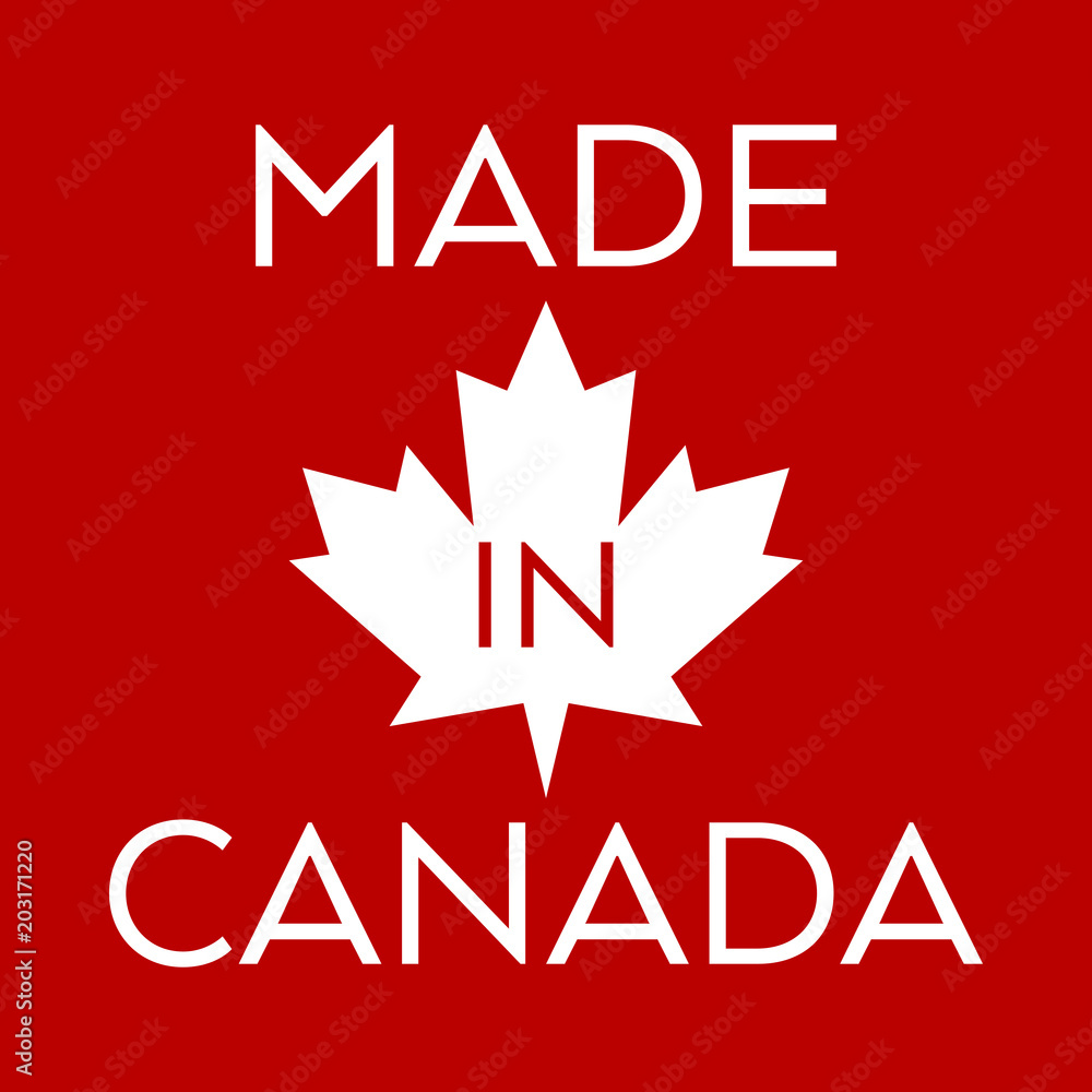 Fototapeta premium Made in Canada Stamp