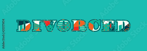Divorced Concept Word Art Illustration
