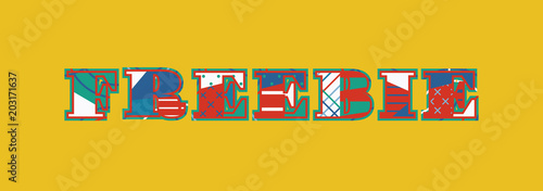 Freebie Concept Word Art Illustration