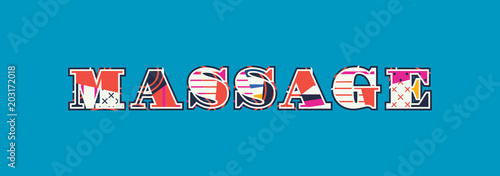 Massage Concept Word Art Illustration