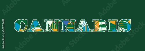 Cannabis Concept Word Art Illustration