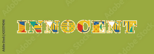 Innocent Concept Word Art Illustration